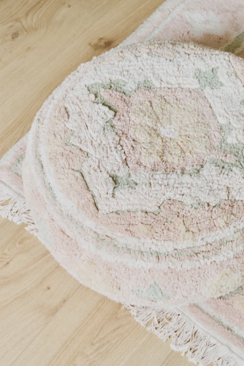 LORENA CANALS-Pouf Rose Persan Ø 45 x 20 Cm