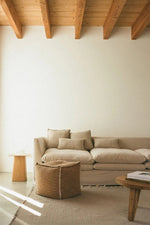 LORENA CANALS - Pouf Tissé Main Ocre
