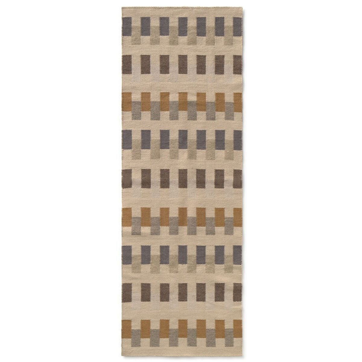 LORENA CANALS - Tapis De Couloir Handloom Intersecting Natural 80 X 230 Cm