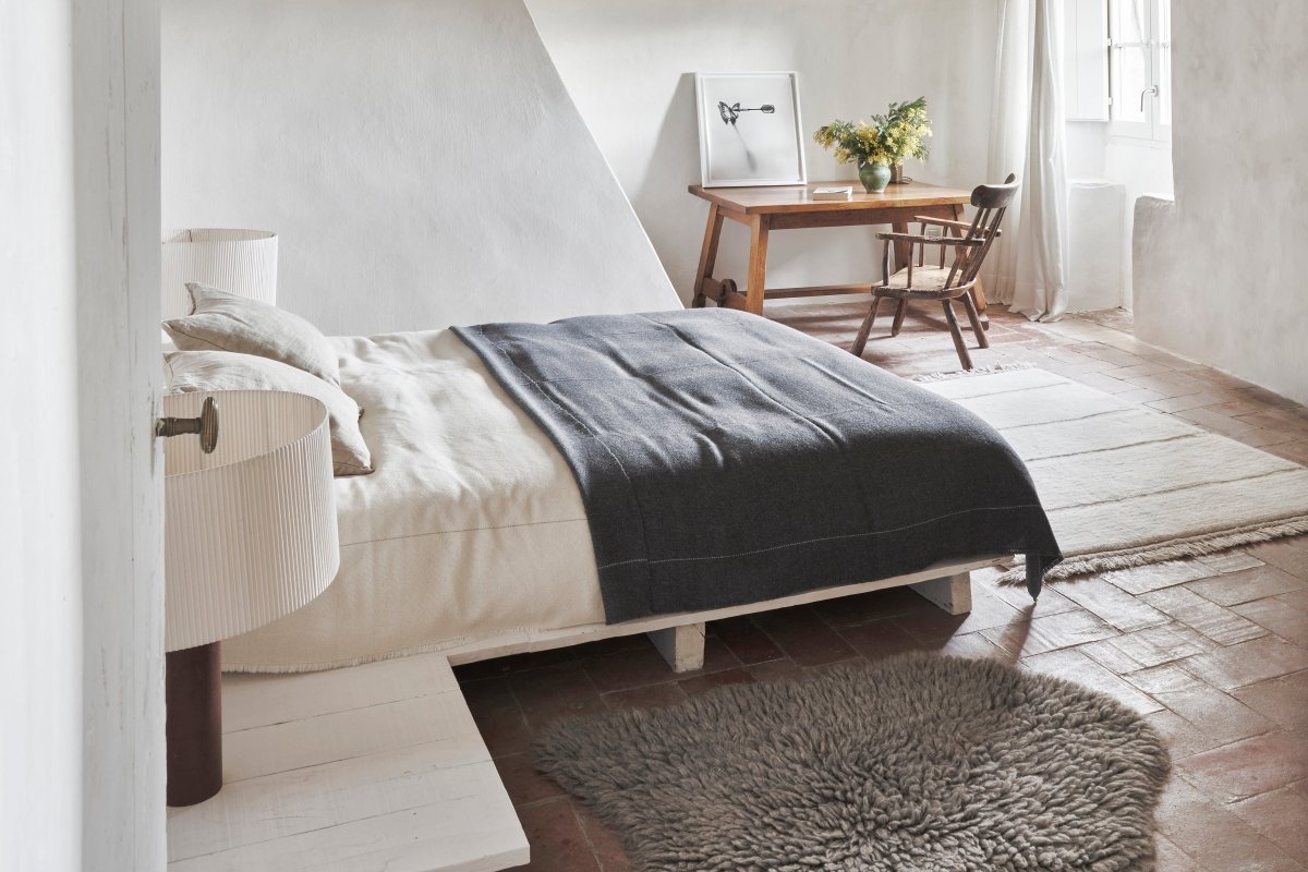 LORENA CANALS - Tapis En Laine Woolly - Sheep Grey 75 X 110 cm