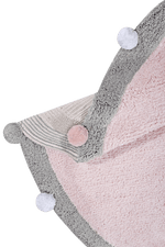 LORENA CANALS - Tapis Lavable Bubbly Soft Rose - Gris 120 x 120 Cm