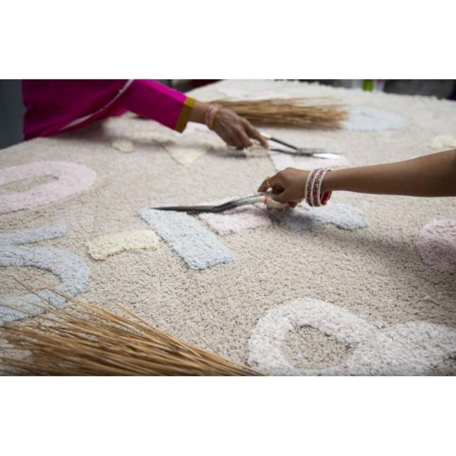 LORENA CANALS - Tapis Lavable Chiffres Bébé 120 X 160 Cm