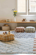 LORENA CANALS - Tapis Lavable "Kitchen Tiles" Bleu Sauge 90 x 130 cm