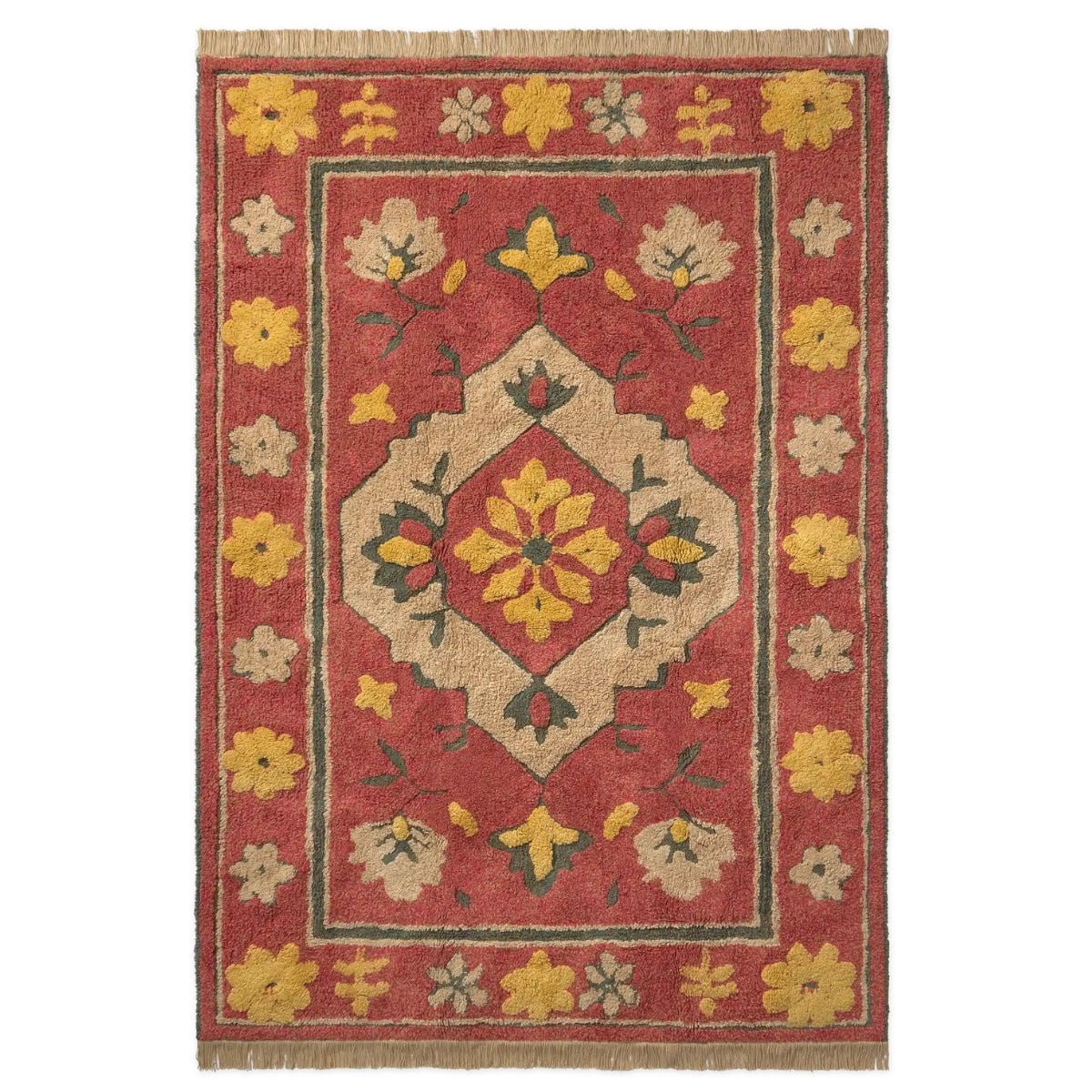 LORENA CANALS-Tapis Lavable Rouge Persan 120 x 160 Cm