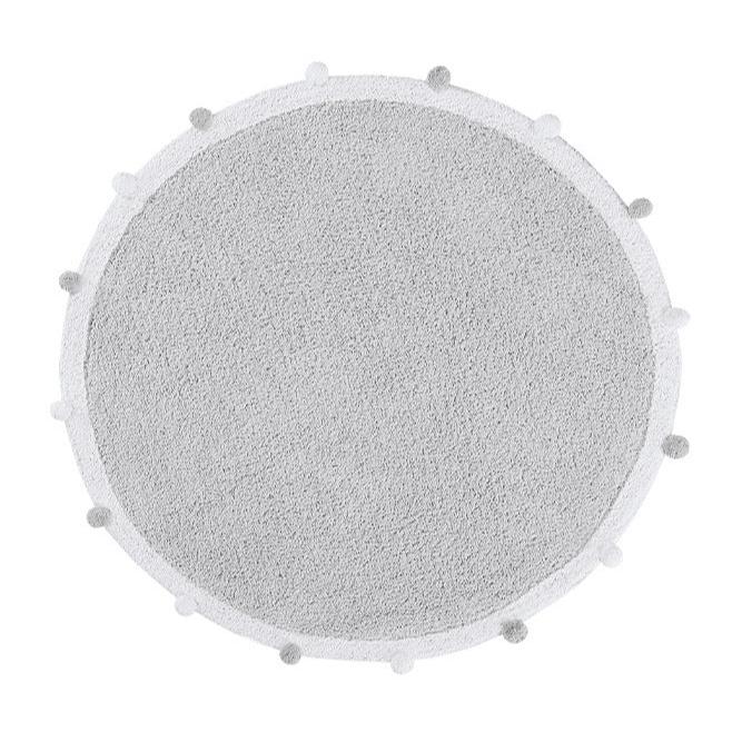 LORENA CANALS - Tapis Lavable Rug Bubbly Light Grey Ø120 Cm