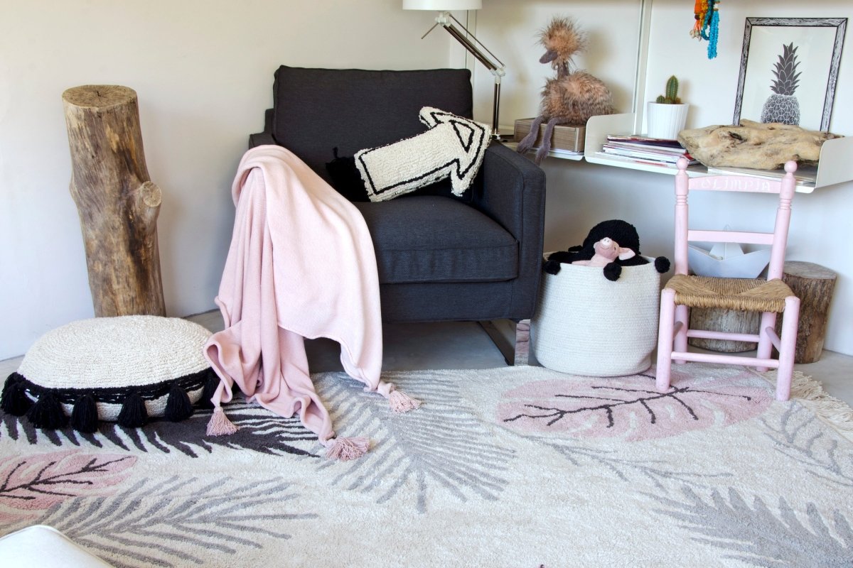 LORENA CANALS - Tapis Lavable Tropical Rose 140 x 200 Cm