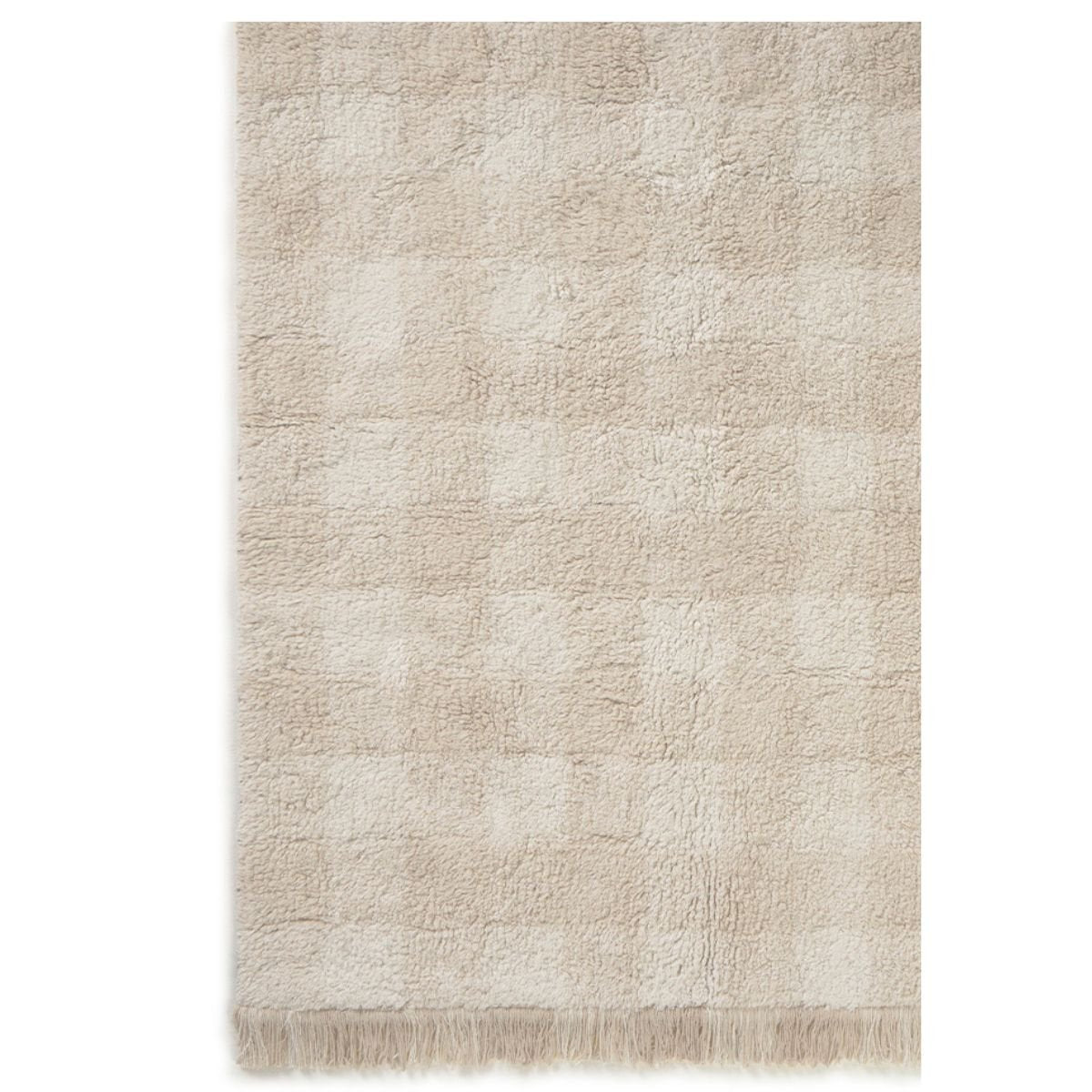 LORENA CANALS - Tapis Lavable Vichy Ivoire 90 x 120 Cm