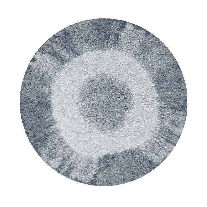LORENA CANALS - Tapis Tie - dye Bleu Vintage Ø 150 Cm