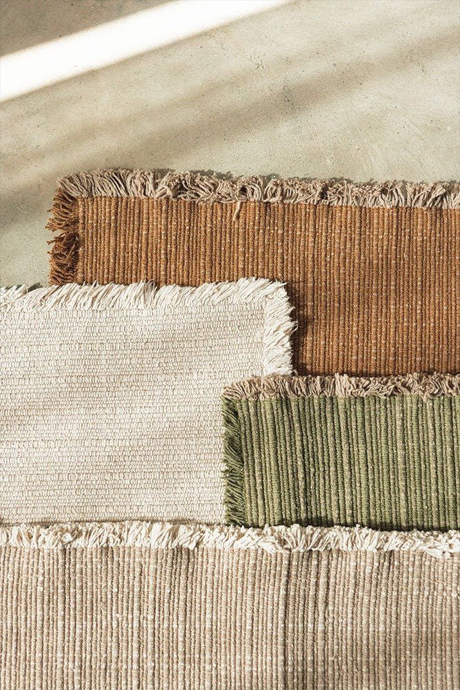 LORENA CANALS - Tapis Tissé À La Main Kaki 170 X 240 Cm