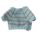 MAILEG - Accessoire Chiot, Petit, Pull Tricoté - Bleu Poudré