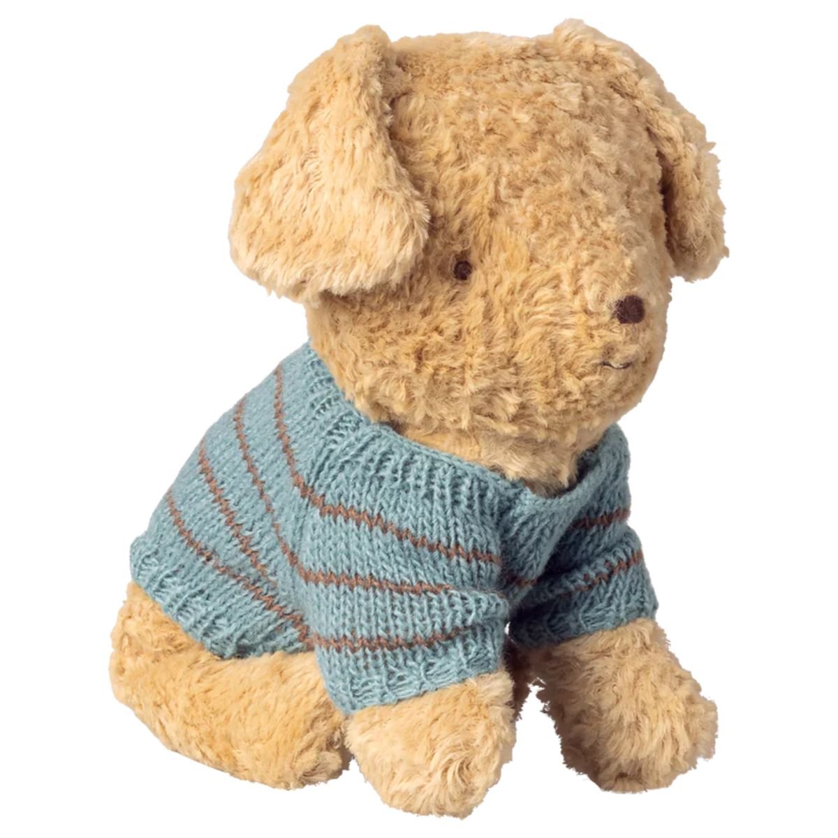 MAILEG - Accessoire Chiot, Petit, Pull Tricoté - Bleu Poudré