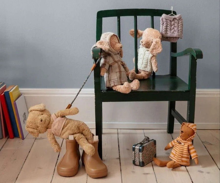 MAILEG - Chien Caniche, Peluche Vintage - Rosé Poudré