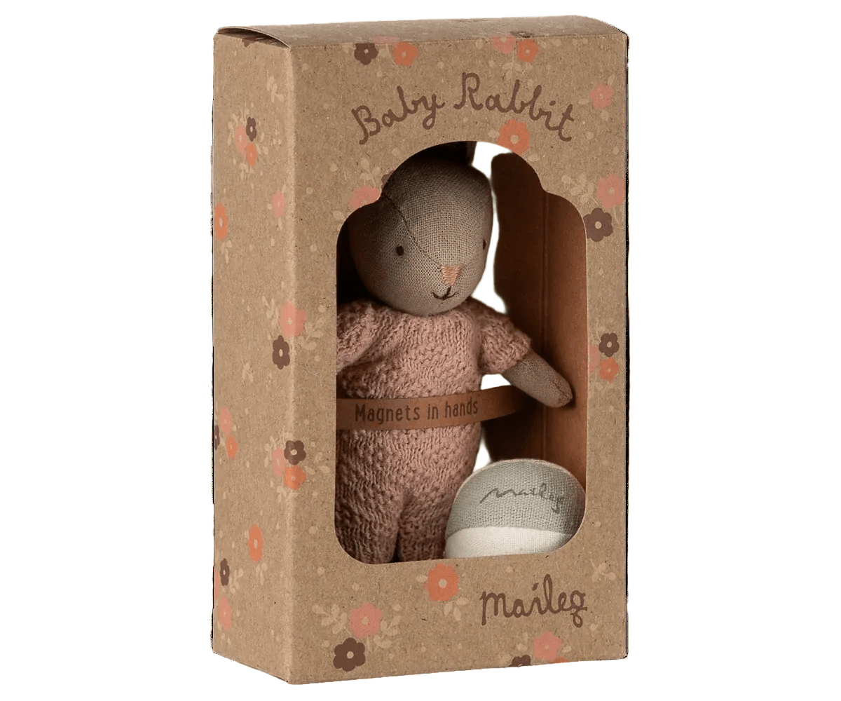 MAILEG - Coffret Lapin, Micro - Sable - Rose