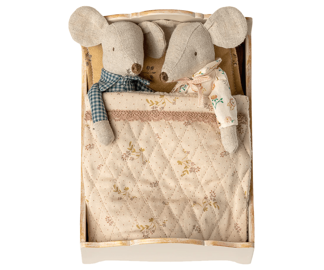 MAILEG-Lit En Bois, Pour Souris Maileg