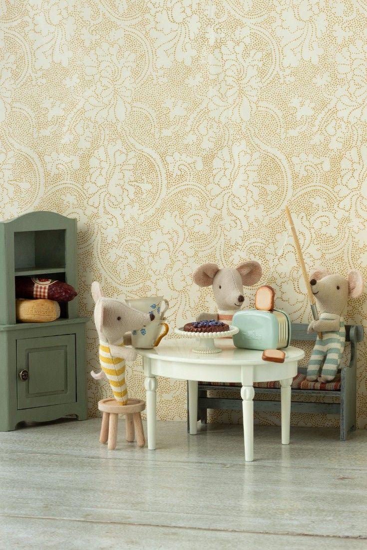 MAILEG - Maileg Triplets Bébé Souris Dans Une Boîte D'allumettes
