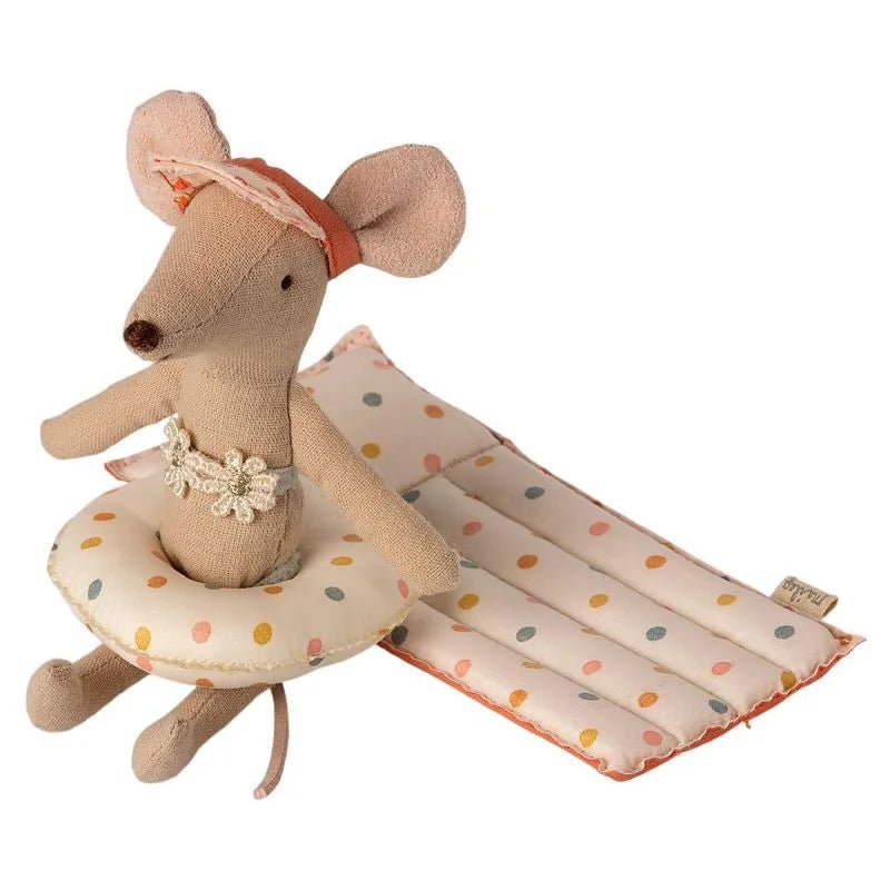 MAILEG - Matelas De Plage, Souris - Pois Multicolores