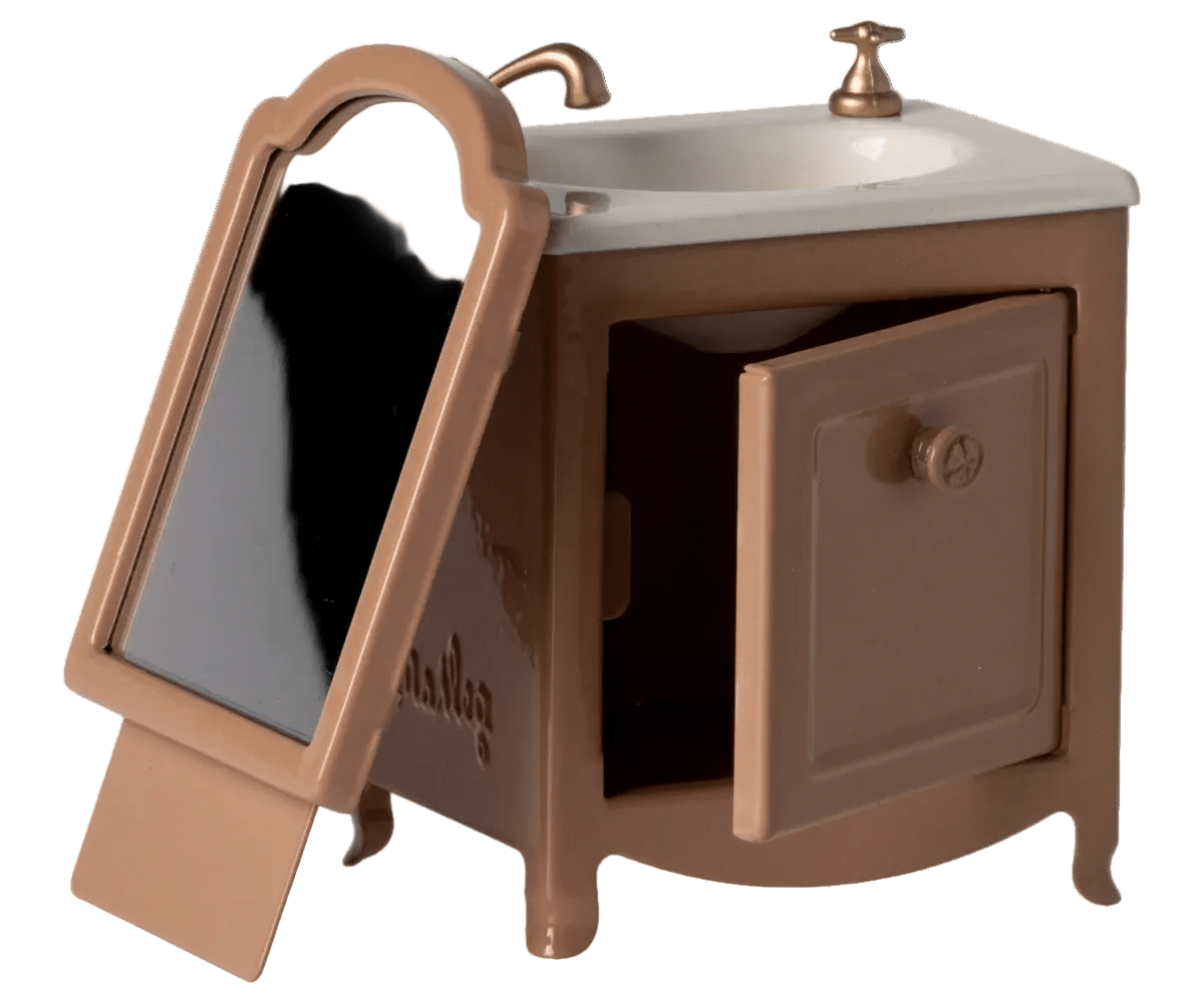 MAILEG - Meuble - lavabo, Souris - Poudre Foncé