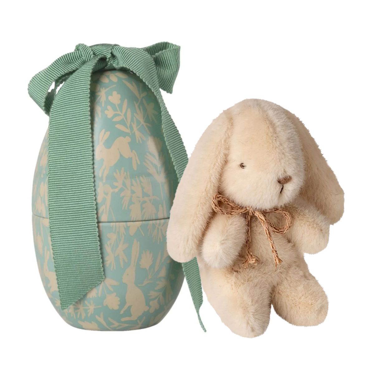 MAILEG - Œuf De Pâques & Peluche Lapin Menthe, Mini
