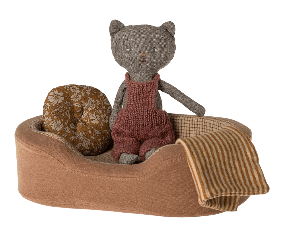 MAILEG - Panier Douillet, Small - Marron