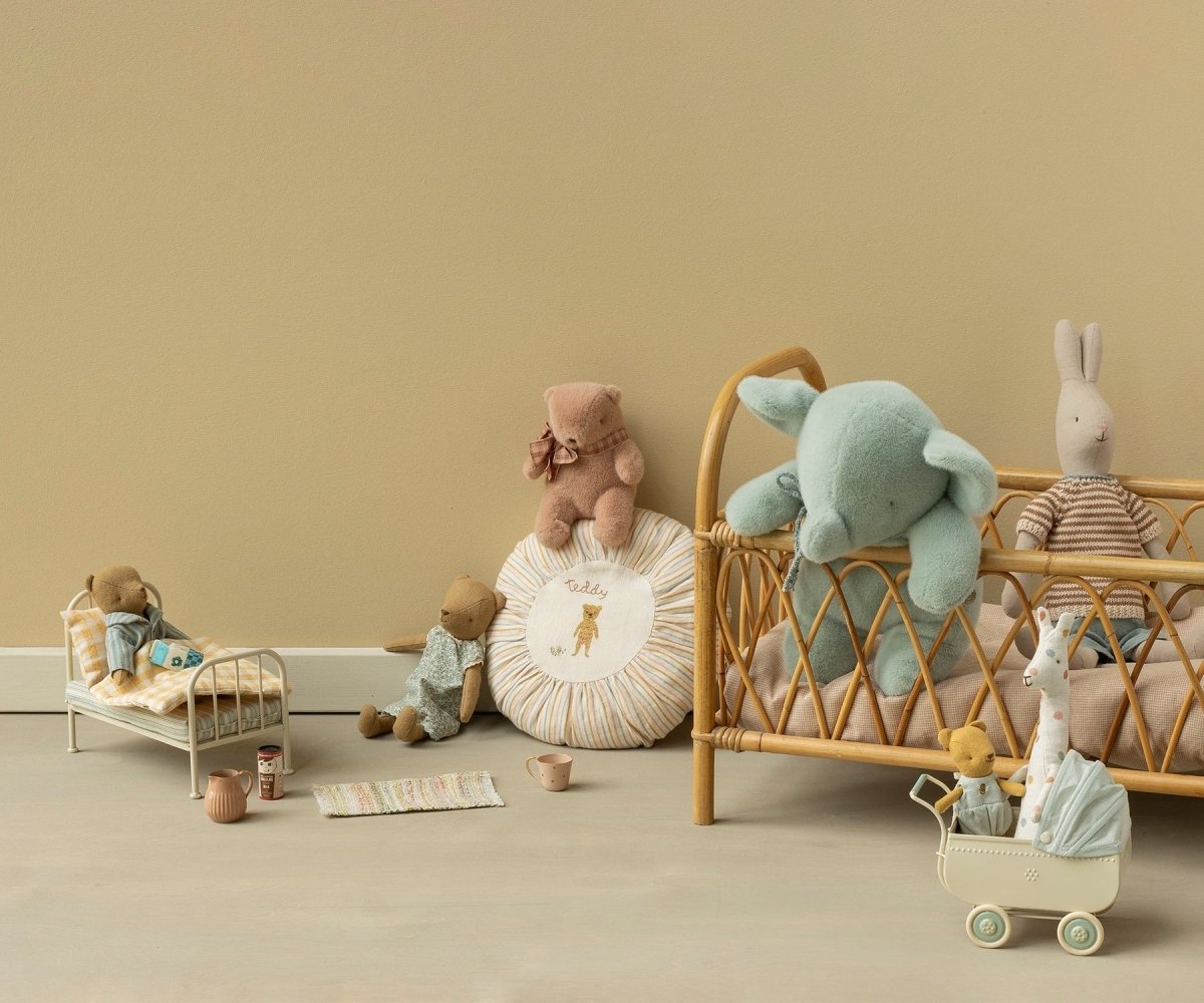 MAILEG-Peluche Ours, Mini - Rose Vintage