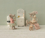 MAILEG - Trousse De Toilettes, Pour Souris Maileg - Rayé Rouge