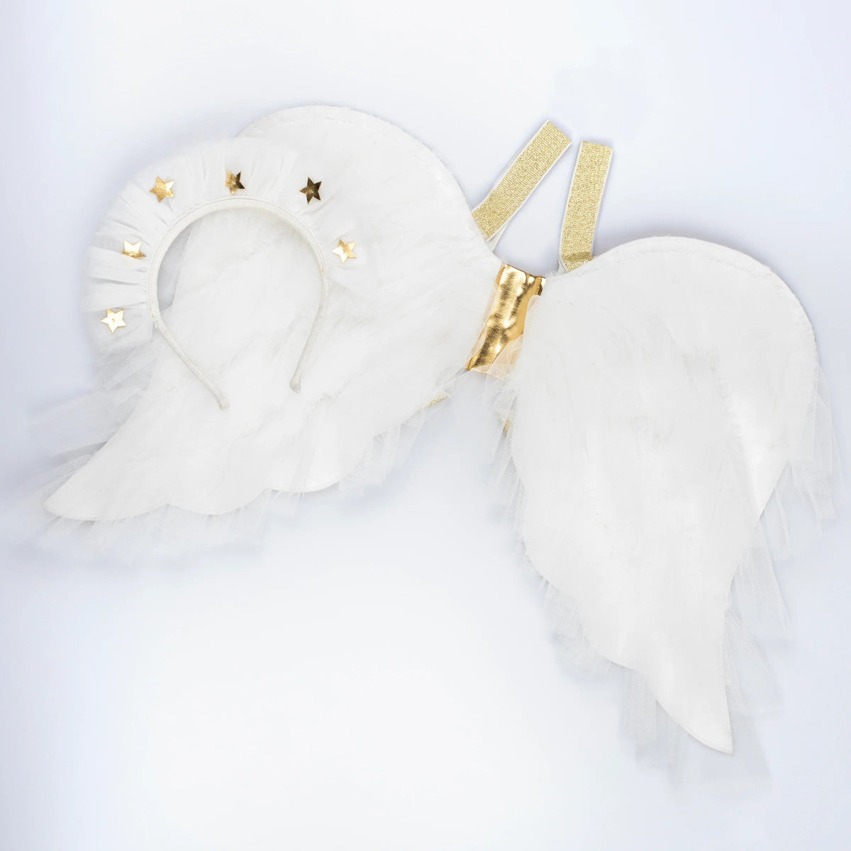 MERI MERI - Déguisement Ailes D'ange En Tulle Avec Couronne D'étoiles