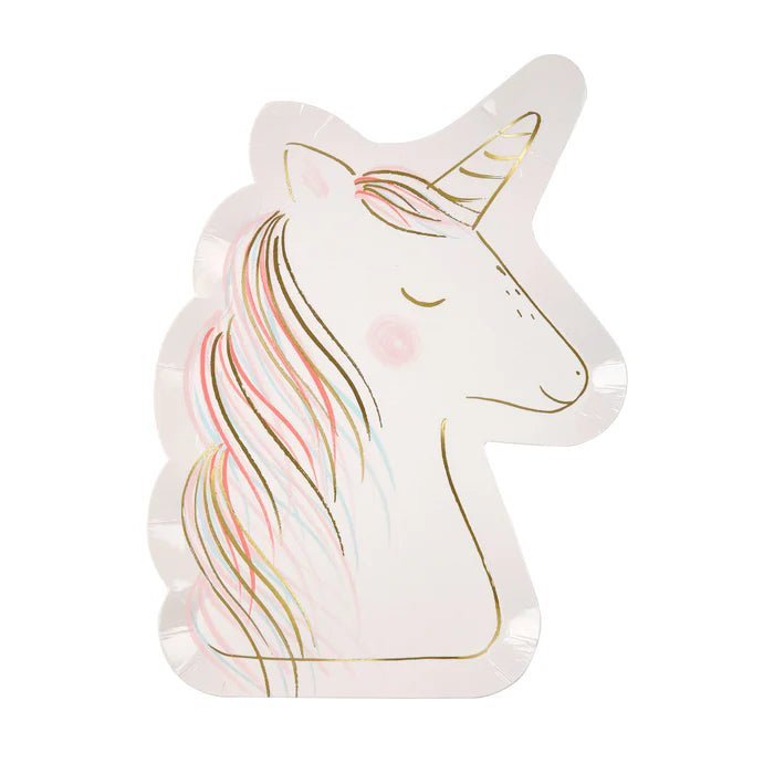 MERI MERI - Grande Assiette Licorne - Set de 8