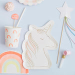 MERI MERI - Grande Assiette Licorne - Set de 8