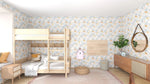 MUNKS & ME - Motif De Papier Peint Panoramique Pour Enfants - Safari Printanier