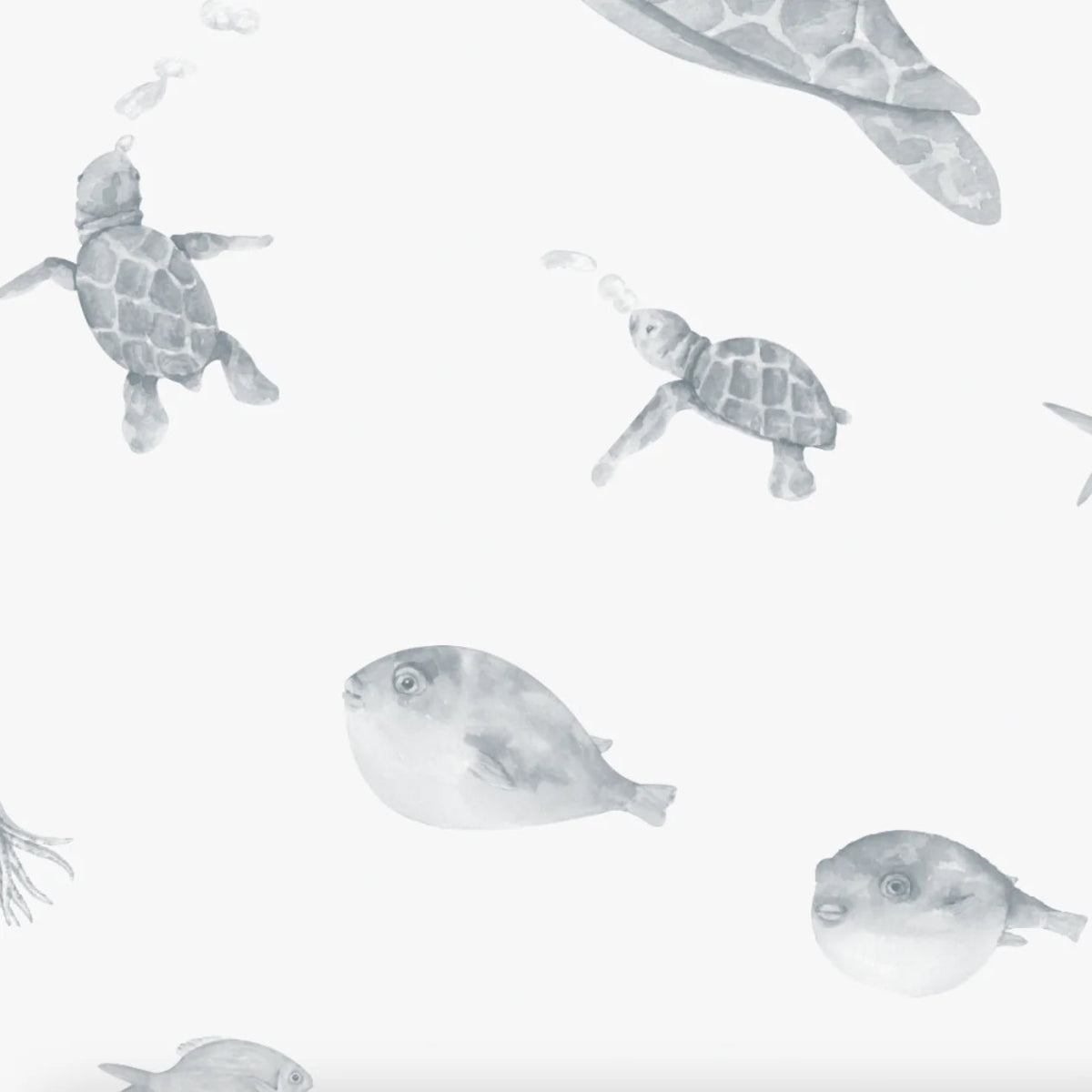MUNKS & ME - Papier Peint Panoramique Pour Enfants - Aquarium | Bleu