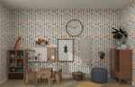 MUNKS & ME - Papier Peint Panoramique Pour Enfants - Jolly Jester À Motifs Répétés | Multicolore
