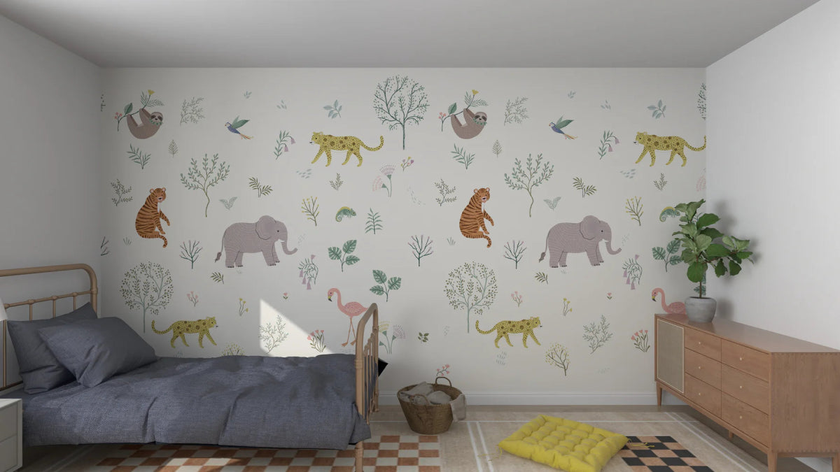 MUNKS & ME - Papier Peint Panoramique Pour Enfants - Merveilles Sauvages
