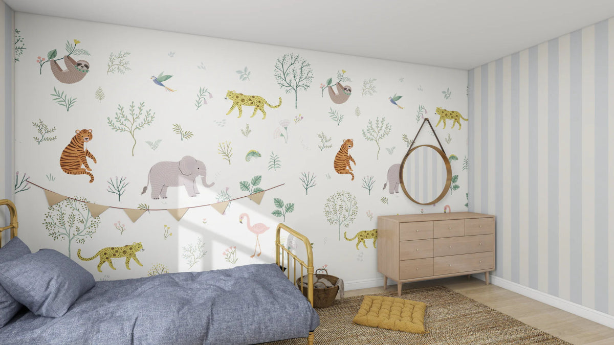 MUNKS & ME - Papier Peint Panoramique Pour Enfants - Merveilles Sauvages