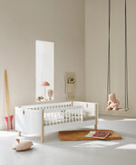OLIVER FURNITURE - 041457 - Kit De Conversion - Lit Bébé Évolutif Mini+, Kit Famille (complément Au Lit Bébé Évolutif Mini+, Avec Kit Junior Inclus, Blanc/chêne Et Blanc)
