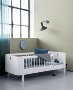 OLIVER FURNITURE - 041457 - Kit De Conversion - Lit Bébé Évolutif Mini+, Kit Famille (complément Au Lit Bébé Évolutif Mini+, Avec Kit Junior Inclus, Blanc/chêne Et Blanc)