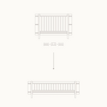 OLIVER FURNITURE - 041494 - Kit De Conversion - Lit Bébé Évolutif Mini+, Kit Famille (complément Au Lit Bébé Évolutif Mini+, Avec Kit Junior Inclus Blanc