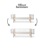 OLIVER FURNITURE - 041501 - Kit De Conversion Original, Lit - En Lit Banquette, Blanc/chêne