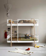 OLIVER FURNITURE - 041529 - Kit De Conversion Original, Lit Mezzanine Mi - haut 128/138 Cm - En Lit Superposé, Blanc/chêne