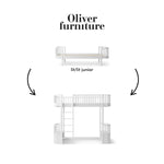 OLIVER FURNITURE - 041703 - Kit De Conversion Original, Lit/lit Junior - En Lit Mezzanine Haut, Blanc