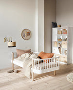 OLIVER FURNITURE - 041708 - Kit De Conversion Original, Lit Banquette - En Lit Mezzanine Haut, Blanc/chêne