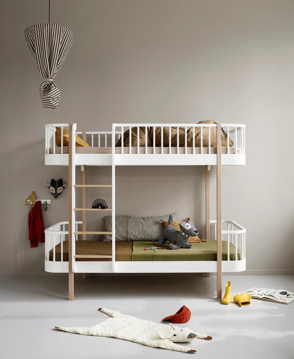 OLIVER FURNITURE - 041753 - Kit De Conversion Original, Lit Superposé - En Lit Mezzanine Mi - haut 138 Cm, Blanc/chêne