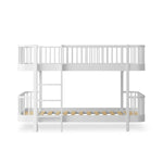 OLIVER FURNITURE - 041774 - Kit De Conversion Original, Lit Superposé Mi - haut - En 1 Lit Banquette Et 1 Lit Mezzanine Mi - haut 138 Cm, Blanc