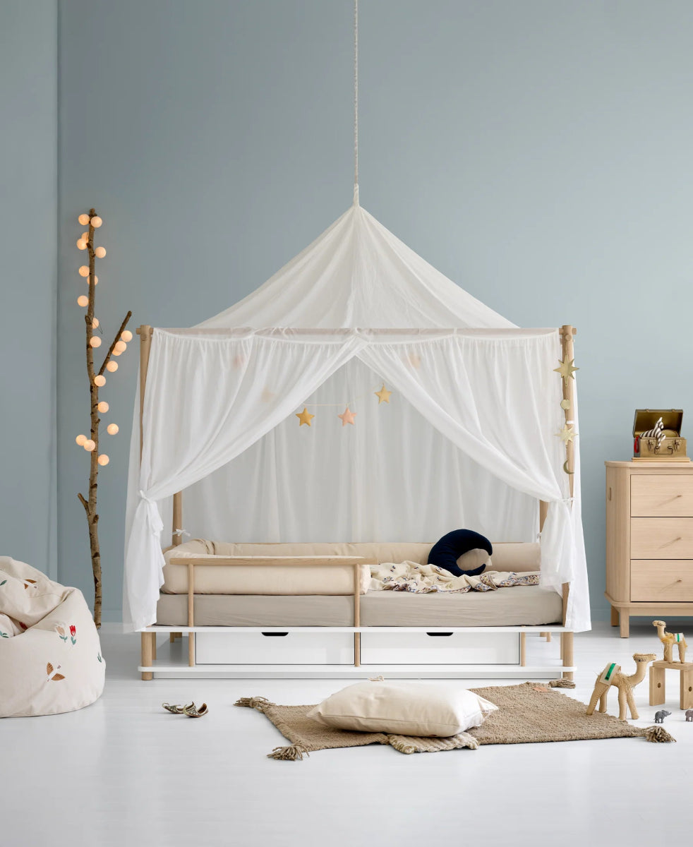 OLIVER FURNITURE - Ciel De Lit Baldaquin Oliver Furniture - Sahara, Blanc
