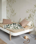 OLIVER FURNITURE - Lit 120 Wood Lounger, Blanc/Chêne