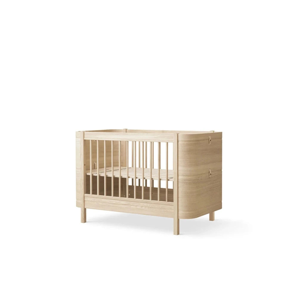 OLIVER FURNITURE - Lit Bébé Évolutif Wood Mini+, Chêne