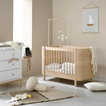 OLIVER FURNITURE - Lit Bébé Évolutif Wood Mini+, Chêne