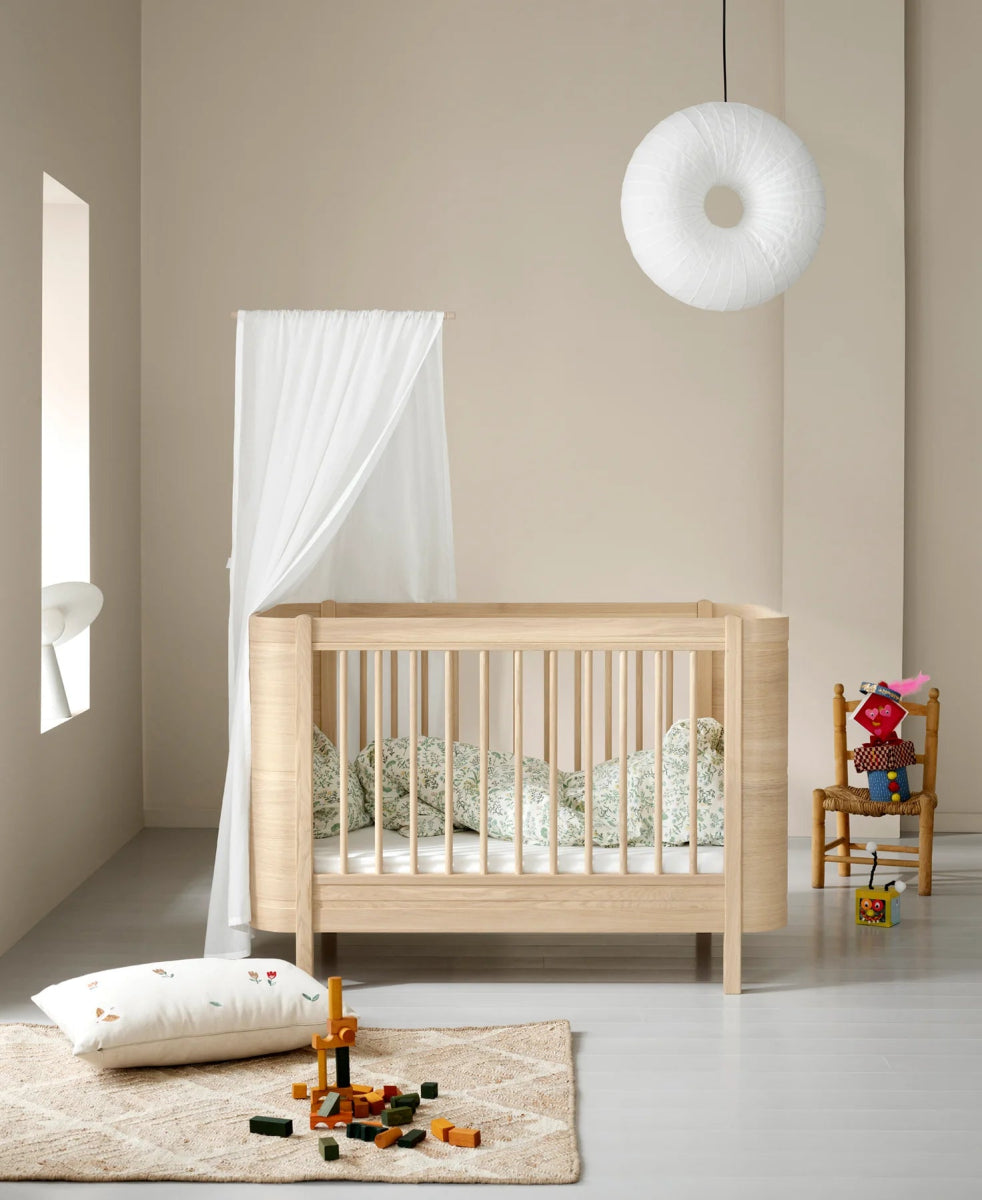 OLIVER FURNITURE - Lit Bébé Évolutif Wood Mini+, Chêne