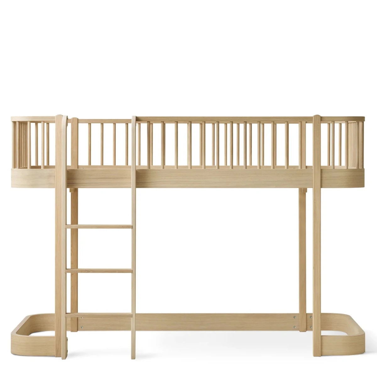 OLIVER FURNITURE-Lit Mezzanine, Original, Mi-Haut, 90x200 Cm, Chêne