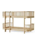 OLIVER FURNITURE-Lit Superposé, Original, Mi-Haut, 90x200 Cm, Chêne