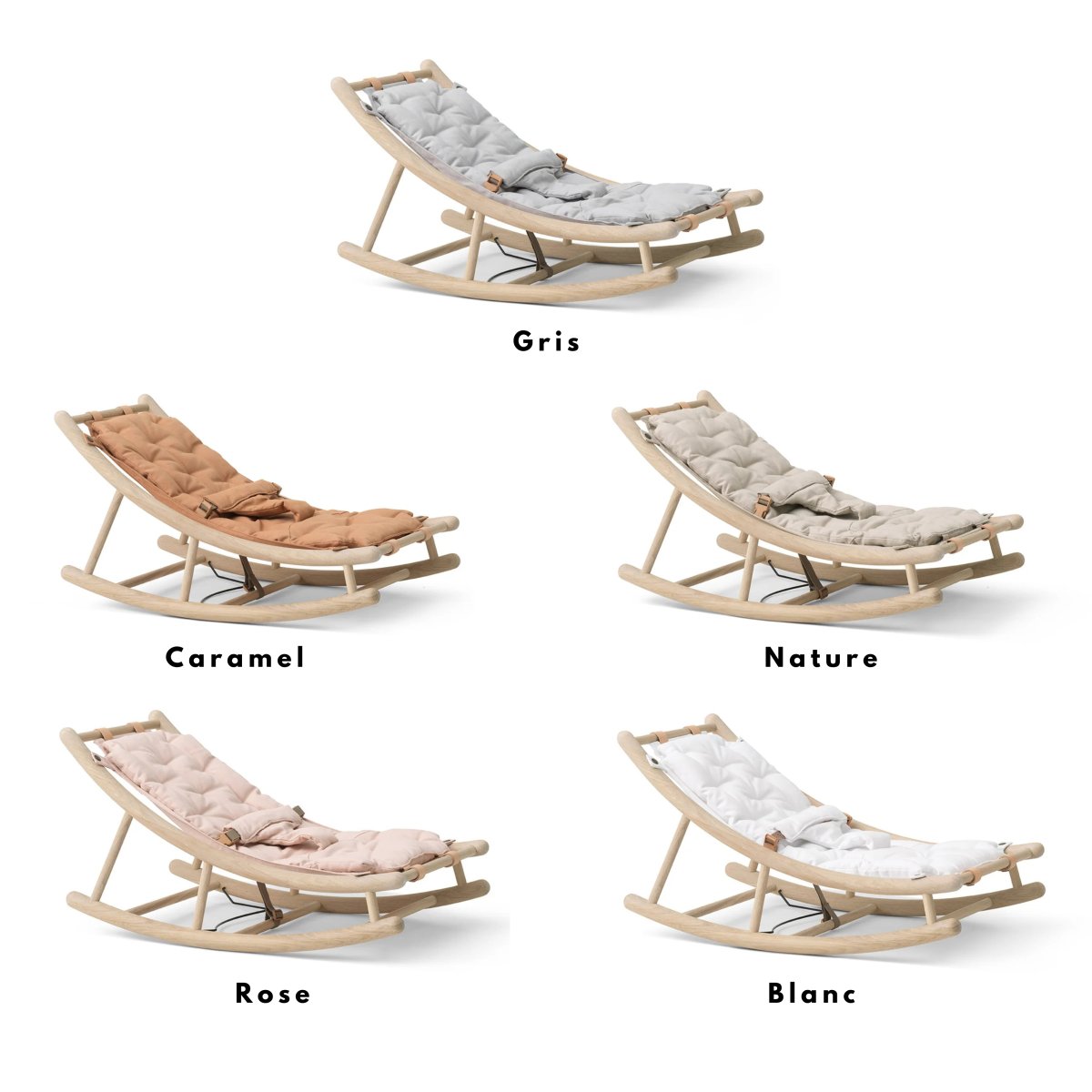 OLIVER FURNITURE - Transat Bébé & Enfant Wood, Chêne/Caramel